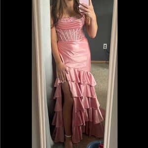 Sherri Hill Rose Pink Prom Dress